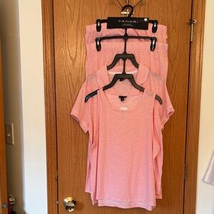 Tahari Coral Striped Sleepwear Set